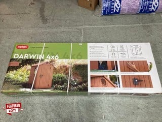 KETER DARWIN 6X4FT GARDEN SHED (SEALED) RRP: £343