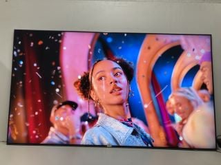 SAMSUNG 75" TV MODEL QE75QN90C (MARK ON SCREEN, CASE DAMAGE, NO REMOTE, NO STAND, NO BOX)