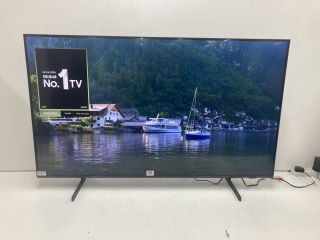 SAMSUNG 50" QLED TV MODEL QE50Q60DAU (LINE ON SCREEN, NO REMOTE, WITH STAND, WITH BOX)