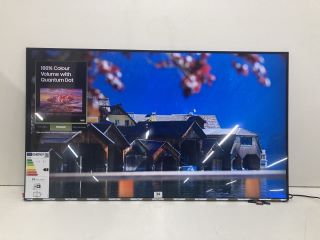 SAMSUNG 50" QLED TV MODEL QE50Q60DAU (BLOCK LINE, CASE DAMAGE, NO REMOTE, NO STAND, WITH BOX)