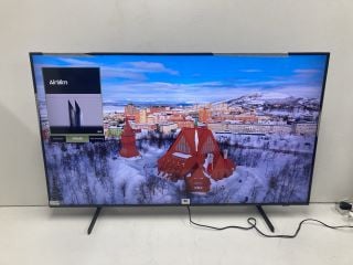 SAMSUNG 50" QLED TV MODEL QE50Q60DAU (LINE ON SCREEN, CASE DAMAGE, NO REMOTE, WITH STAND, WITH BOX)