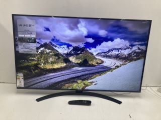 LG 50" TV MODEL 50UT81006LA (LINE ON SCREEN, NO REMOTE, WITH STAND, WITH BOX)