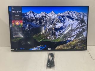 LG 50" TV MODEL 50UR78006LK (DISPLAY FAULT, WITH REMOTE, NO STAND, NO BOX)