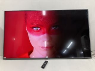 SAMSUNG 65" TV MODEL QE65Q67RA (SHADOW ON SCREEN, WITH REMOTE, NO STAND, NO BOX)