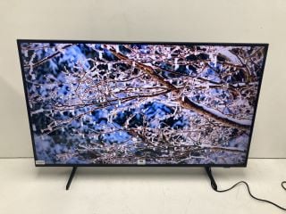 SAMSUNG 43" TV MODEL UE43DU7100K (LINE ON SCREEN, NO REMOTE, WITH STAND, WITH BOX)