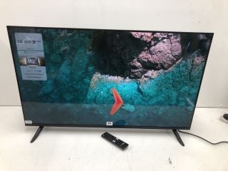 LG 43" TV MODEL 43UT73006LA (DISPLAY FAULT, WITH REMOTE, WITH STAND, WITH BOX)