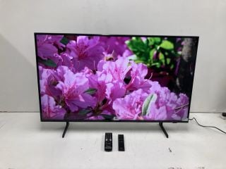 SAMSUNG 43" TV MODEL UE43DU7100 (WITH STAND, WITH REMOTE AND SMART REMOTE, NO BOX)