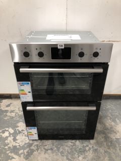 ZANUSSI ZKH L3X1 FANCOOK ELECTRIC DOUBLE OVEN - STAINLESS STEEL RRP: £509 (EX DISPLAY)