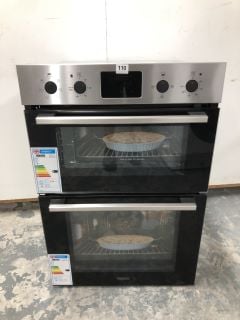 ZANUSSI ZKH L3X1 FANCOOK ELECTRIC DOUBLE OVEN - STAINLESS STEEL RRP: £509 (EX DISPLAY)