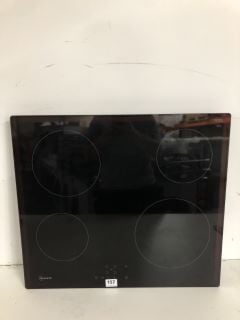 NEFF N50 T16NBE1L ELECTRIC HOB, 60CM WIDE, 4 BURNERS, TOUCH CONTROL, BLACK, INTEGRATED RRP: £269 (EX DISPLAY)