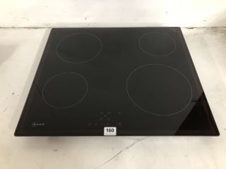 NEFF N50 T16NBE1L ELECTRIC HOB, 60CM WIDE, 4 BURNERS, TOUCH CONTROL, BLACK, INTEGRATED RRP: £269 (EX DISPLAY)