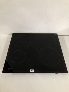 NEFF N50 T16NBE1L ELECTRIC HOB, 60CM WIDE, 4 BURNERS, TOUCH CONTROL, BLACK, INTEGRATED RRP: £269 (EX DISPLAY)