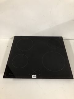 NEFF N50 T16NBE1L ELECTRIC HOB, 60CM WIDE, 4 BURNERS, TOUCH CONTROL, BLACK, INTEGRATED RRP: £269 (EX DISPLAY)