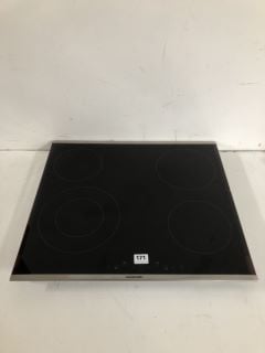 GRUNDIG GIEV613420E 58 CM 4 ZONE TOUCH CONTROL ELECTRIC CERAMIC HOB - BLACK (EX DISPLAY)