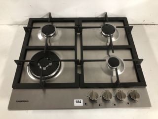 GRUNDIG GIGA6234250X 60 CM GAS HOB - STAINLESS STEEL RRP: £209 (EX DISPLAY)