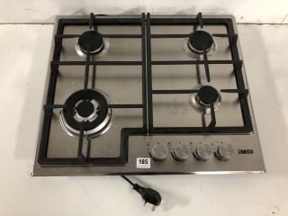 ZANUSSI ZGH66424XX GAS HOB 60CM 4 BURNER IN STAINLESS STEEL RRP: £219 (EX DISPLAY)