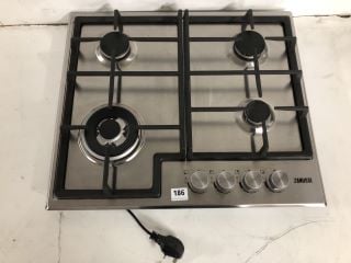 ZANUSSI ZGH66424XX GAS HOB 60CM 4 BURNER IN STAINLESS STEEL RRP: £219 (EX DISPLAY)