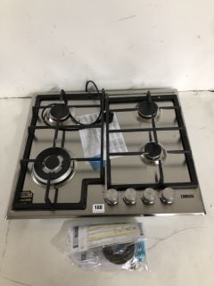 ZANUSSI ZGH66424XX GAS HOB 60CM 4 BURNER IN STAINLESS STEEL RRP: £219 (EX DISPLAY)