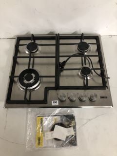 ZANUSSI ZGH66424XX GAS HOB 60CM 4 BURNER IN STAINLESS STEEL RRP: £219 (EX DISPLAY)