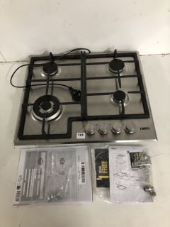 ZANUSSI ZGH66424XX GAS HOB 60CM 4 BURNER IN STAINLESS STEEL RRP: £219 (EX DISPLAY)