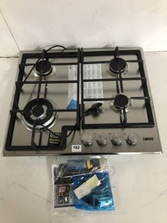 ZANUSSI ZGH66424XX GAS HOB 60CM 4 BURNER IN STAINLESS STEEL RRP: £219 (EX DISPLAY)