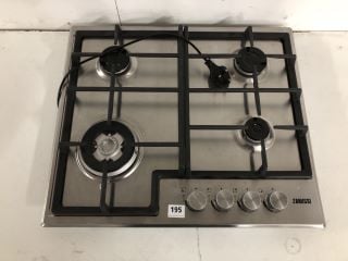 ZANUSSI ZGH66424XX GAS HOB 60CM 4 BURNER IN STAINLESS STEEL RRP: £219 (EX DISPLAY)