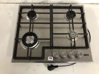 ZANUSSI ZGH66424XX GAS HOB 60CM 4 BURNER IN STAINLESS STEEL RRP: £219 (EX DISPLAY)