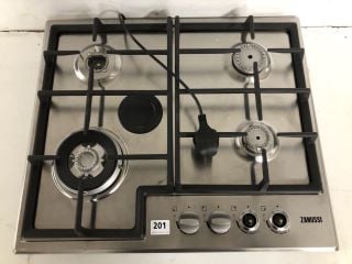 ZANUSSI ZGH66424XX GAS HOB 60CM 4 BURNER IN STAINLESS STEEL RRP: £219 (EX DISPLAY)