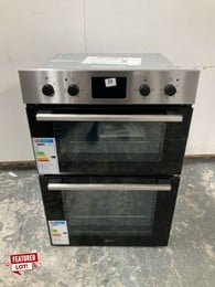 ZANUSSI ZKH L3X1 FANCOOK ELECTRIC DOUBLE OVEN - STAINLESS STEEL RRP: £509 (EX DISPLAY)