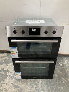 ZANUSSI ZKH L3X1 FANCOOK ELECTRIC DOUBLE OVEN - STAINLESS STEEL RRP: £509 (EX DISPLAY)