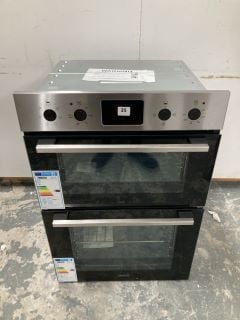 ZANUSSI ZKH L3X1 FANCOOK ELECTRIC DOUBLE OVEN - STAINLESS STEEL RRP: £509 (EX DISPLAY)