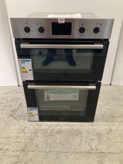 ZANUSSI INTEGRATED DOUBLE OVEN MODEL: ZKHNL3X1 (EX DISPLAY) RRP: £509