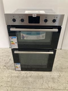 ZANUSSI INTEGRATED DOUBLE OVEN MODEL: ZKHNL3X1 (EX DISPLAY) RRP: £509