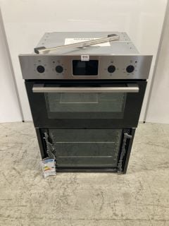 ZANUSSI INTEGRATED DOUBLE OVEN MODEL: ZKHNL3X1 (EX DISPLAY) RRP: £509