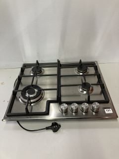 ZANUSSI 4 BURNER GAS HOB MODEL: ZGH66424XX (EX DISPLAY) RRP: £199