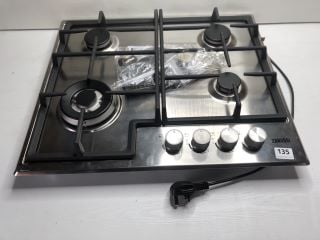 ZANUSSI 4 BURNER GAS HOB MODEL: ZGH66424XX (EX DISPLAY) RRP: £199