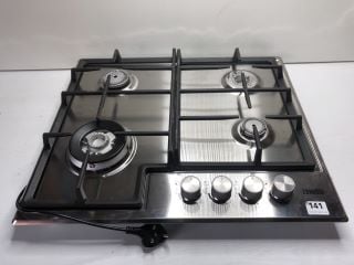 ZANUSSI 4 BURNER GAS HOB MODEL: ZGH66424XX (EX DISPLAY) RRP: £199