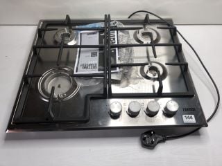 ZANUSSI 4 BURNER GAS HOB MODEL: ZGH66424XX (EX DISPLAY) RRP: £199