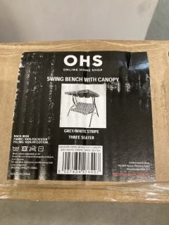 2 X ITEMS INC OHS SWING BENCH WITH CANOPY