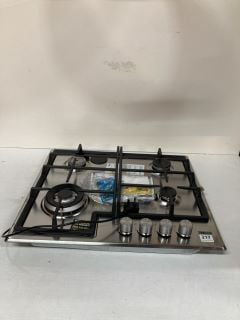 ZANUSSI 4 BURNER GAS HOB MODEL: ZGH66424XX (EX DISPLAY) RRP: £199