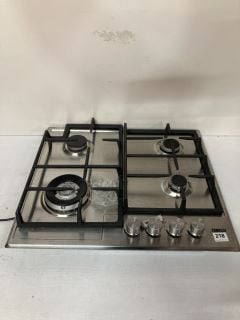 ZANUSSI 4 BURNER GAS HOB MODEL: ZGH66424XX (EX DISPLAY) RRP: £199