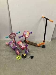 3 X KIDS SCOOTERS