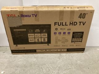 TCL 40" SMART HD HDR LED TV MODEL: 40RS550K (POWER ON) RRP: £189