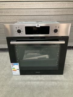 ZANUSSI INTEGRATED SINGLE OVEN MODEL: ZOHCX3X2 (EX DISPLAY) RRP: £359