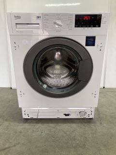 BEKO INTEGRATED 8KG WASHING MACHINE MODEL: WTIK84121 (EX DISPLAY) RRP: £349