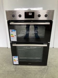 ZANUSSI INTEGRATED DOUBLE OVEN MODEL: ZKHNL3X1 (EX DISPLAY) RRP: £509