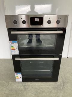 ZANUSSI INTEGRATED DOUBLE OVEN MODEL: ZKHNL3X1 (EX DISPLAY) RRP: £509