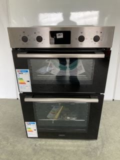 ZANUSSI INTEGRATED DOUBLE OVEN MODEL: ZKHNL3X1 (EX DISPLAY) RRP: £509