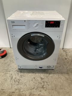 BEKO INTEGRATED 8KG WASHING MACHINE MODEL: WTIK84121 (EX DISPLAY) RRP: £349