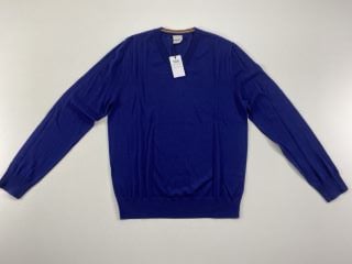 PAUL SMITH GENT'S PULLOVER V NECK. SIZE: S, MADE FROM: 100% MERINO WOOL. RRP: £200